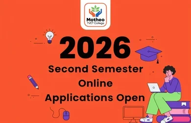 Motheo TVET College 2026 Second Semester Online Applications Open