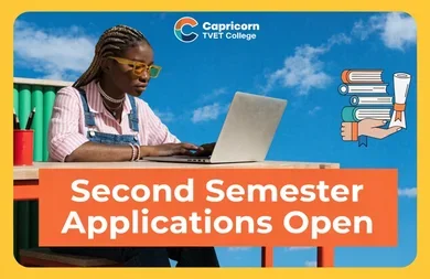 Capricorn TVET College: Apply for Second Semester Programmes