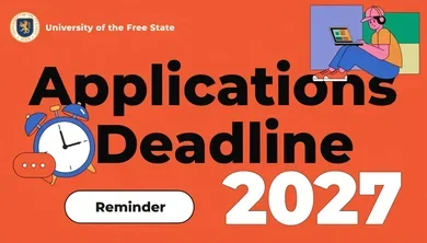 University of the Free State 2027 Applications Deadline Reminder