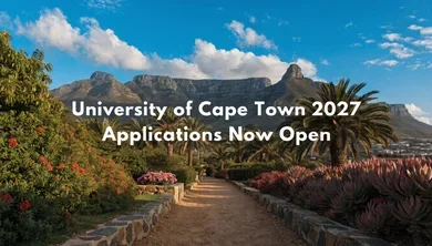 University of Cape Town 2027 Applications Now Open