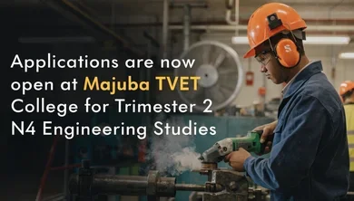 Applications are now open at Majuba TVET College for Trimester 2 N4 Engineering Studies
