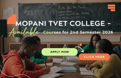 MOPANI TVET COLLEGE – Available Courses for 2nd Semester 2026