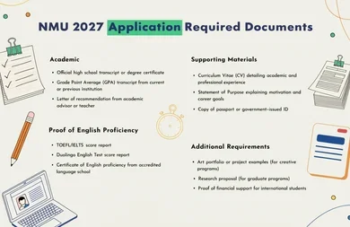 NMU 2027 Application Required Documents - Varsity Wise