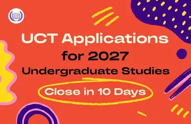 UCT Applications for 2027 Undergraduate Studies Close in 10 Days