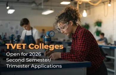 TVET Colleges Open for 2026 Second Semester/Trimester Applications