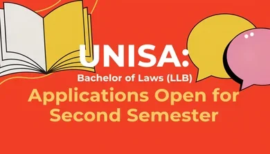 UNISA: Bachelor of Laws (LLB) Applications Open for Second Semester