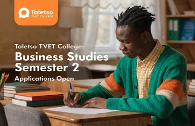 Taletso TVET College: Business Studies Semester 2 Applications Open