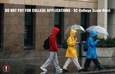 DO NOT PAY FOR COLLEGE APPLICATIONS - SC College Scam Alert