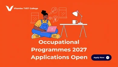 Vhembe TVET College: Occupational Programmes 2027 Applications Open