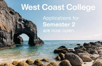West Coast College applications for Semester 2 are now open.