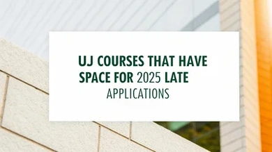 UJ courses that have space for 2025 Late Applications