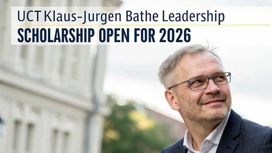 UCT Klaus‑Jürgen Bathe Leadership Scholarship