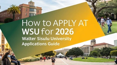 How to Apply at WSU for 2026 | Walter Sisulu University Applications Guide