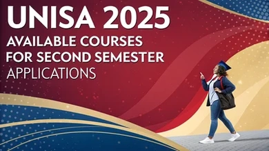 UNISA available courses for 2025 2nd semester Applications