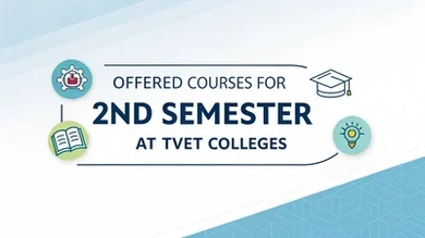 Offered Courses for 2nd Semester at TVET Colleges