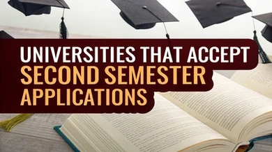 Universities that accept second semester applications