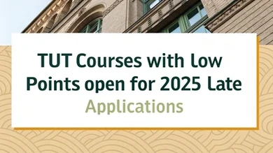 TUT courses with low points open for 2025 late applications