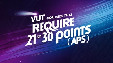 VUT courses that require 21 to 30 points (APS)