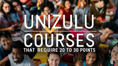 UNIZULU courses that require 20 to 30 points (APS)