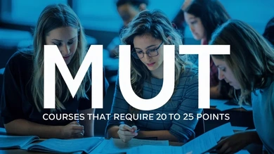 Mangosuthu University of Techology (MUT) courses that require 20 to 25 points