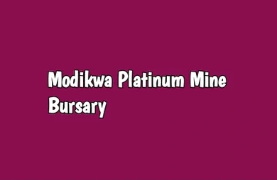 Modikwa Platinum Mine Bursary