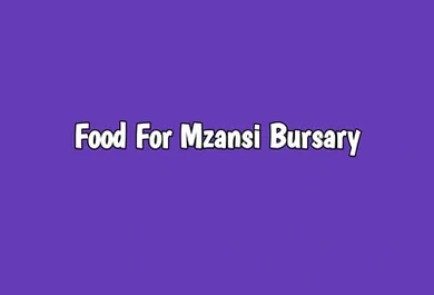 Food For Mzansi Bursary