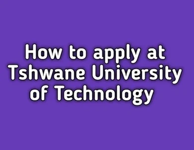 How to apply online at Tshwane University of Technology (TUT) for 2025