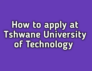 How to apply online at Tshwane University of Technology (TUT) for 2025
