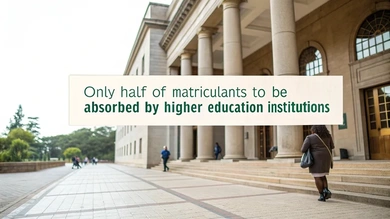 Only Half of Matriculants to Be Absorbed by Higher Education Institutions: What Happens to the Rest?