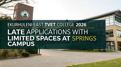 Ekurhuleni East TVET College 2026 Late Applications are Open with Limited Spaces at Springs Campus