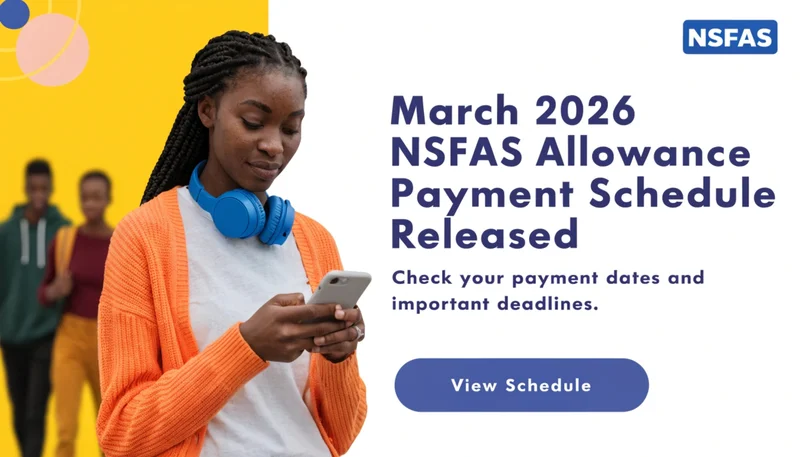 March 2026 NSFAS Allowance Payment Schedule Released